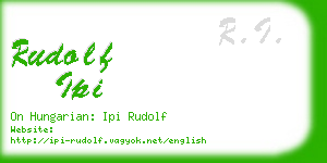 rudolf ipi business card